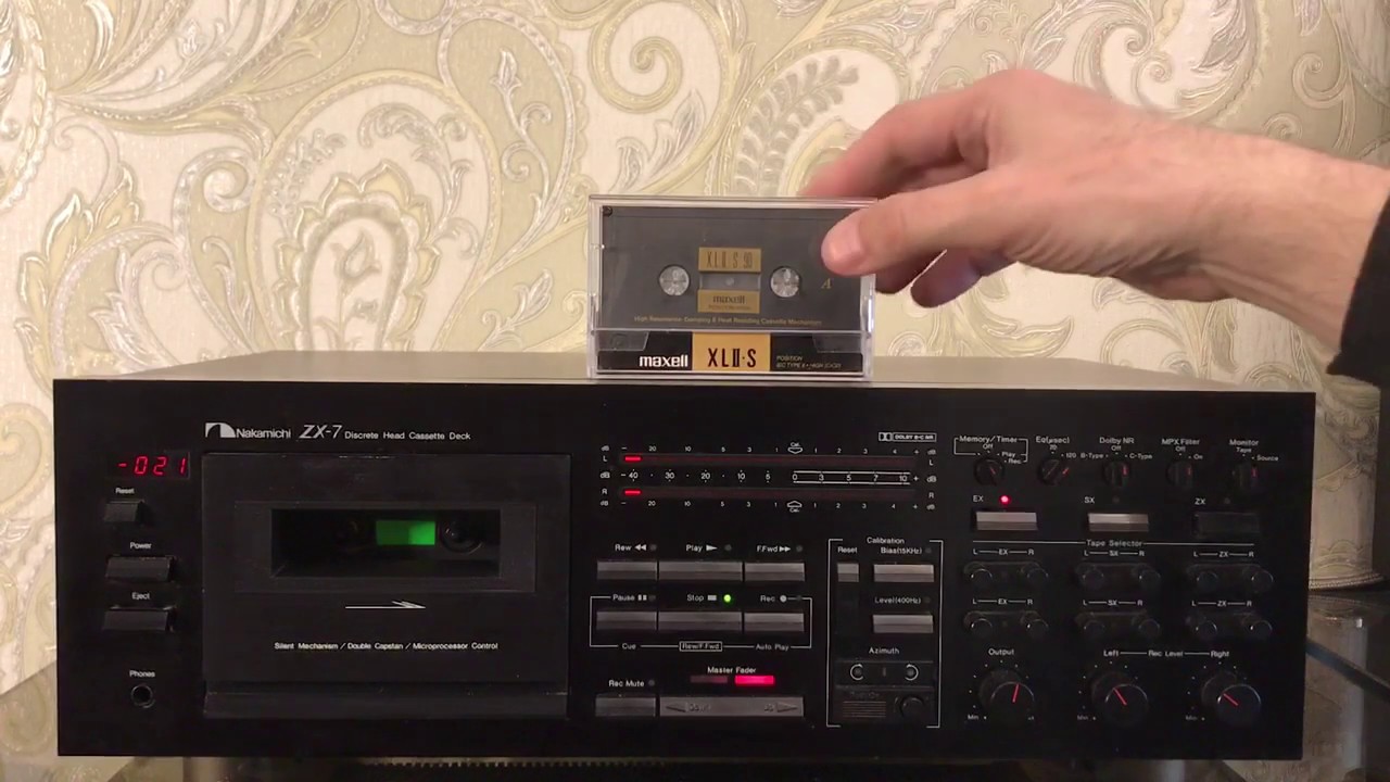 Nakamichi ZX-7 calibration and recording on cassette maxell xl-s90 position-high .Part 2 ,