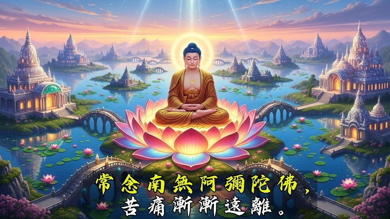 NAMO AMITUOFO（南無阿彌陀佛）｜柔和聖號梵音 · 一心安住 · 心境清明 · 慈悲遍照 · 福德具足 · 身心自在