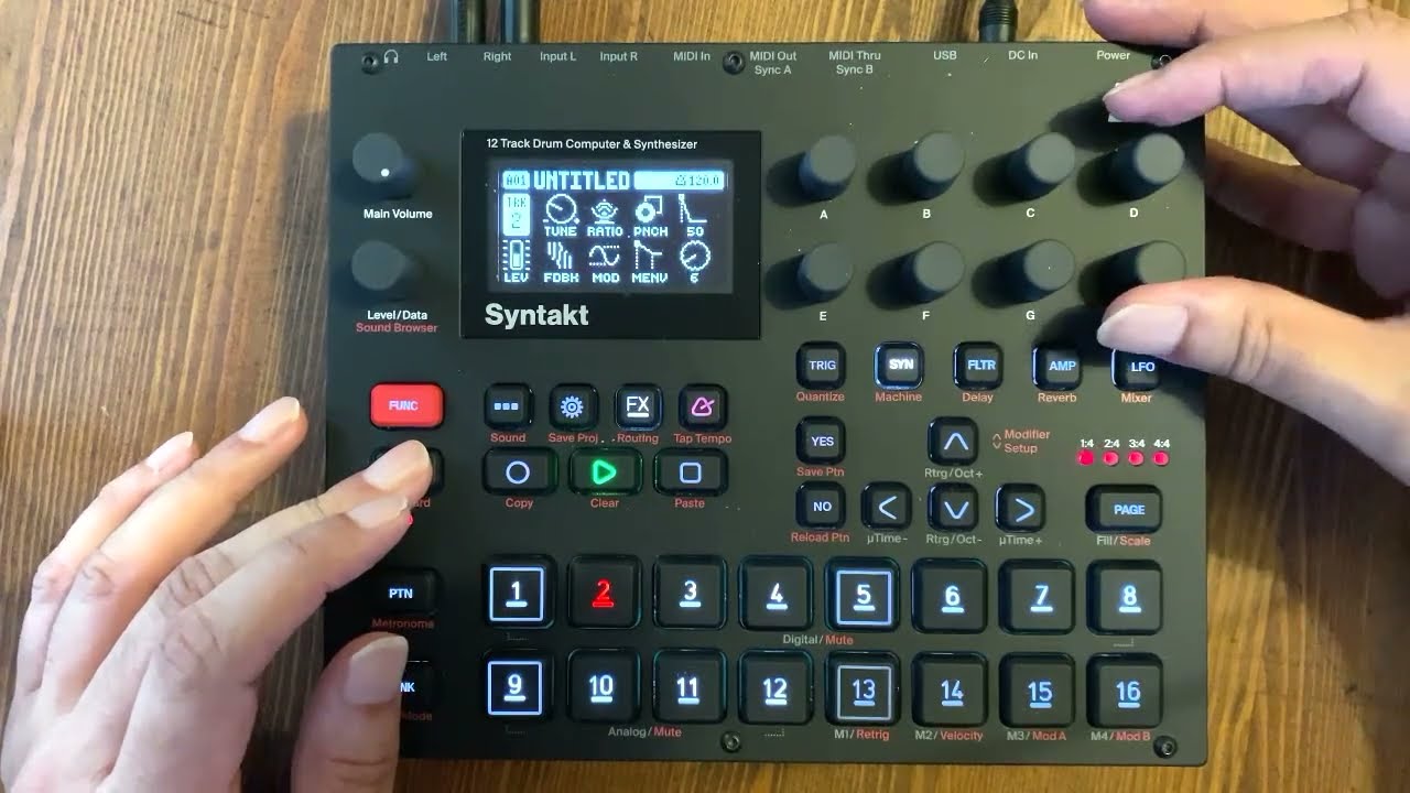 Elektron Syntakt - Demonstrating Control All - Example 1