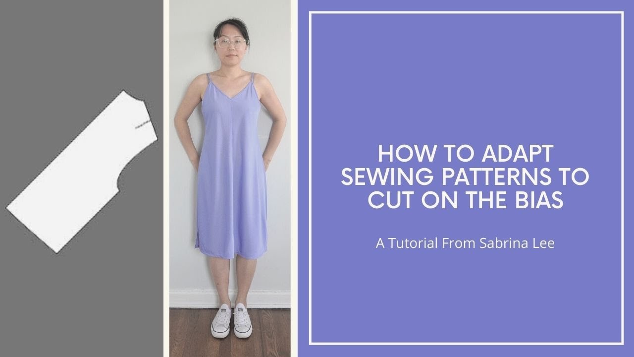 How to cut fabric on the bias