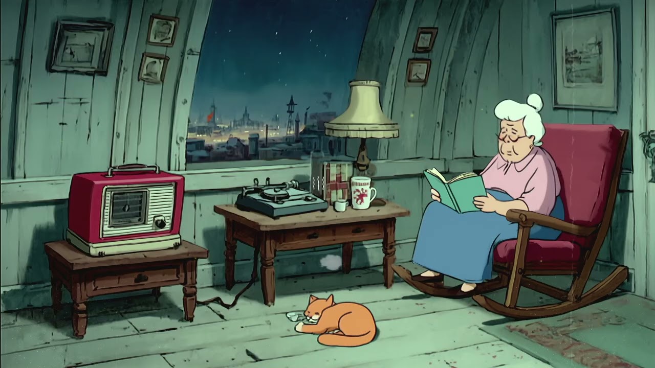 Oldies Playing in Another Room – Autumn Nights with Grandma’s Warmth and Gentle Memories ✨