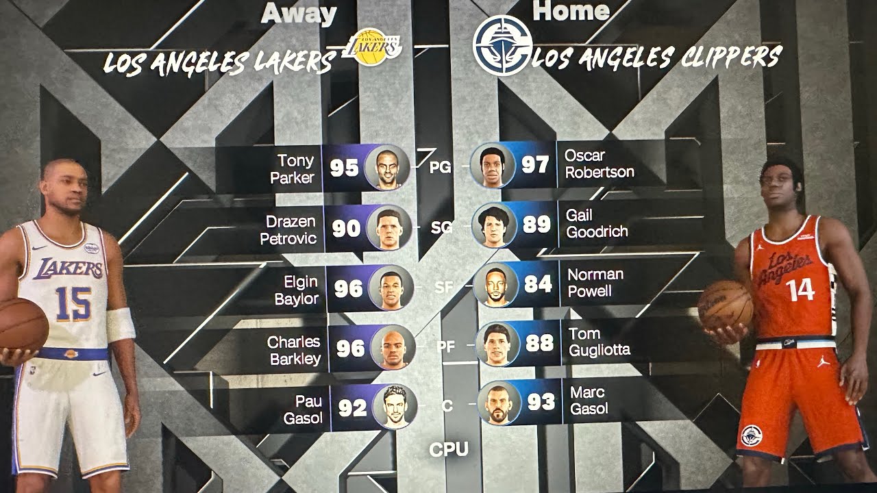 GM-Pep(Los Angeles Lakers) 3-7 vs 3-9 (Los Angeles Clippers) 🚨All-Eras Showdown LIVE