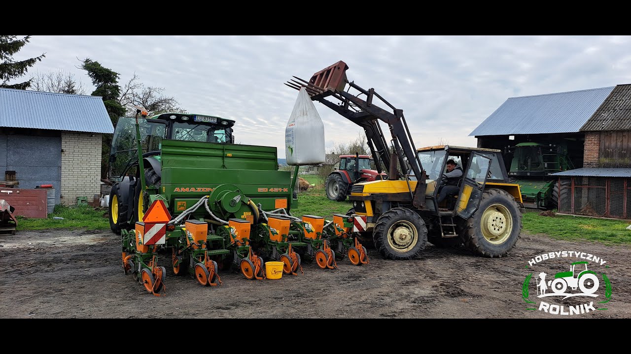 Vlog 21. Usługi gonią usługi. Siew kukurydzy dzień drugi. John Deere 6140r, Amazone ED-451-K