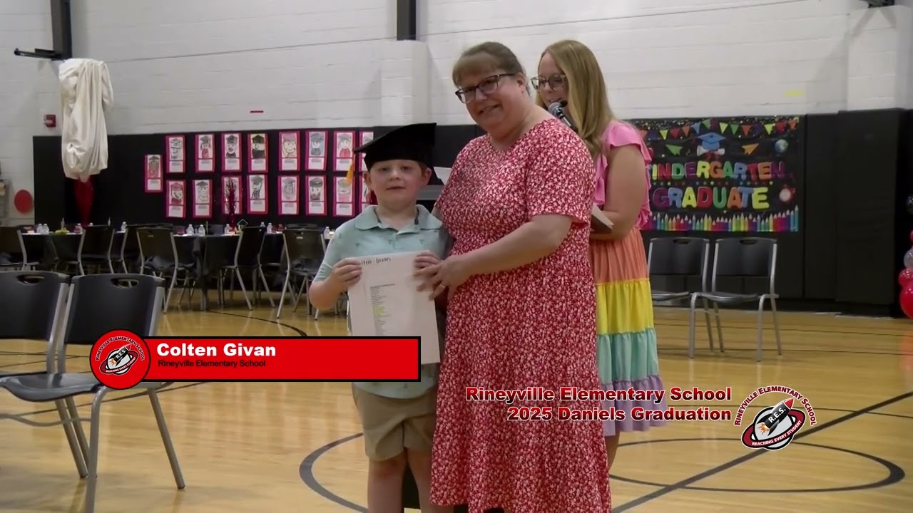 Rineyville Elementary School Daniels 2025 Kindergarten Graduation