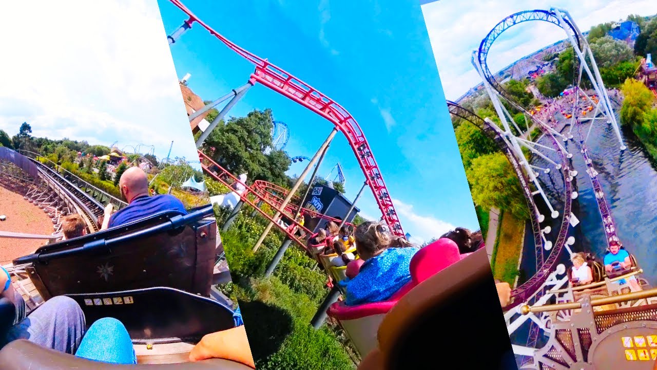 All Roller Coasters @ Plopsaland - TOP 8- 2023 Onrides