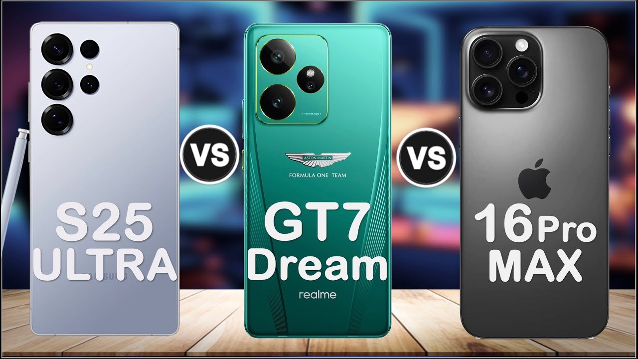 Realme GT 7 Dream Edition vs Samsung Galaxy S25 Ultra vs iPhone 16 Pro Max COMPARISON!
