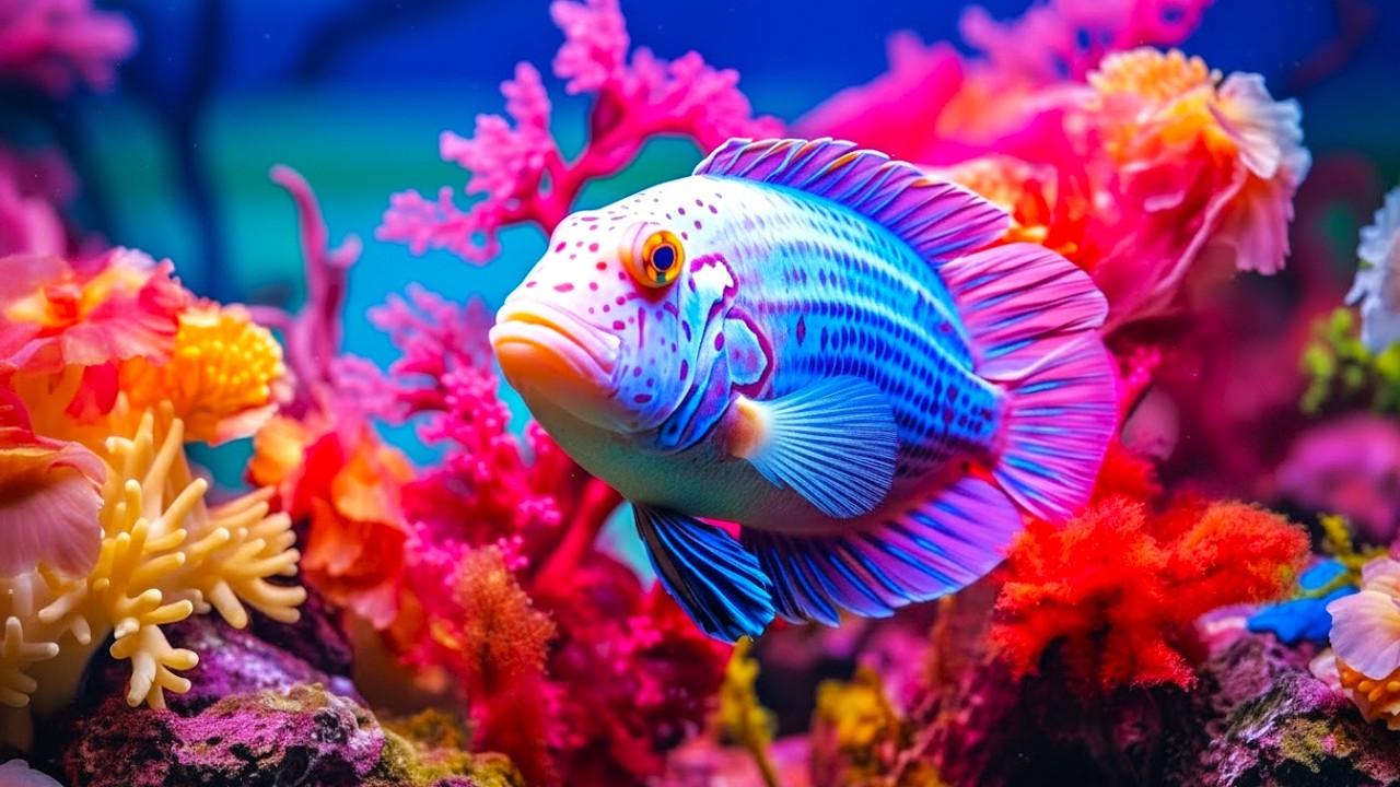 The Best 4K Aquarium - Dive Into The Mesmerizing Underwater Realm, Sea Jellyfish, Coral Reefs . #7