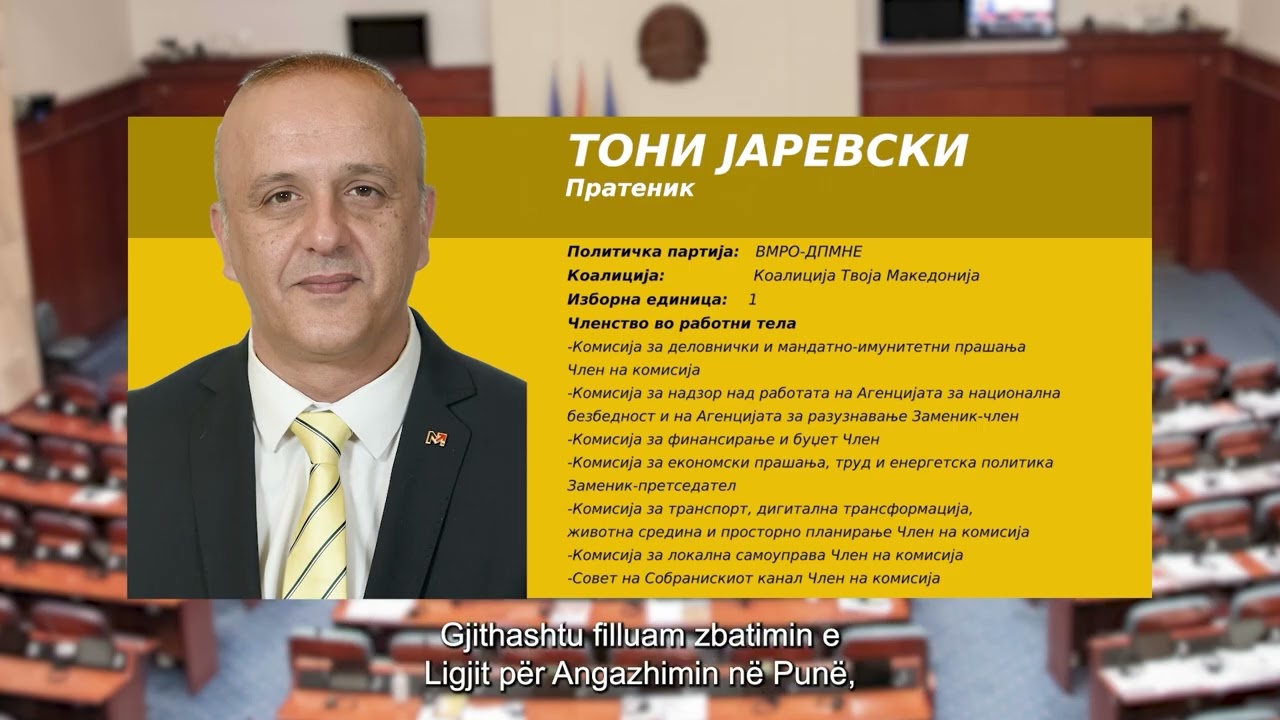 Серијал емисии „Ваш пратеник“- Тони Јаревски