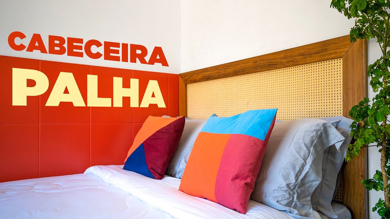DIY - CABECEIRA DE PALHA INDIANA | Reforma Quarto Kitnet