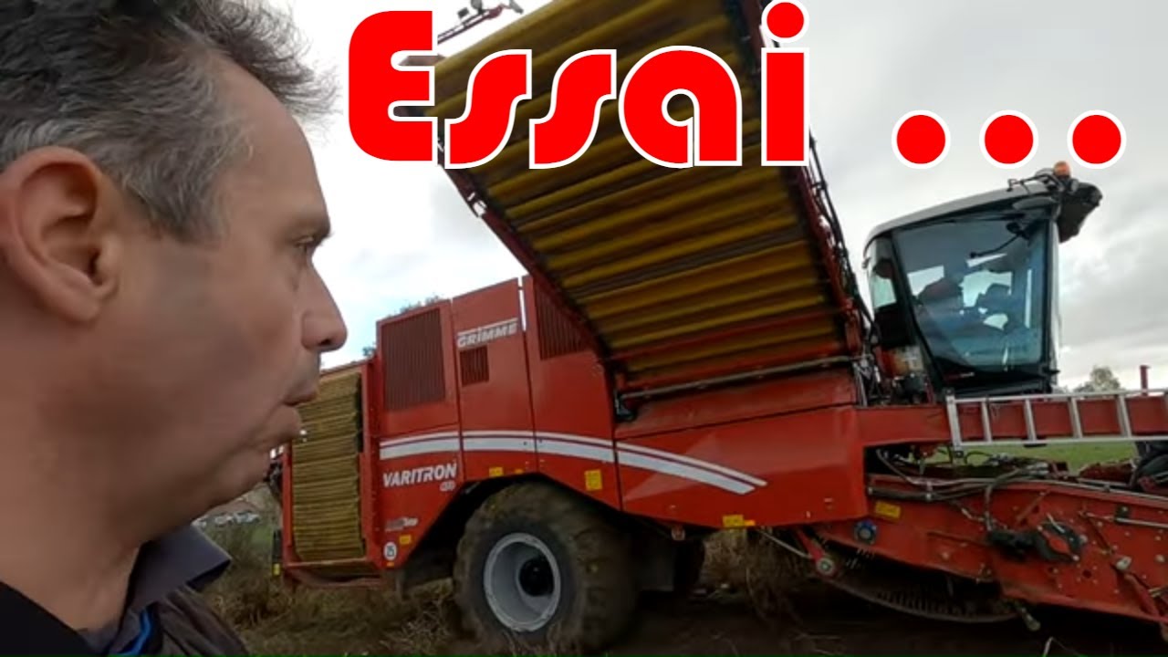 Dans la gadoue 😱 Essai Varitron 470 Grimme 🌦