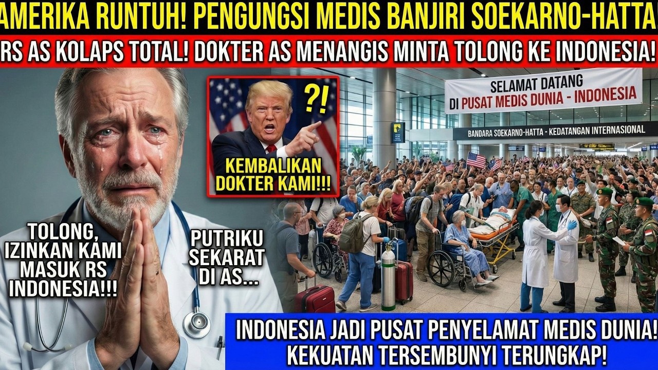 Dunia Syok! Usai Usir Dokter RI, Amerika Lumpuh & Jutaan Warganya Kini Bergantung pada Kita #viral