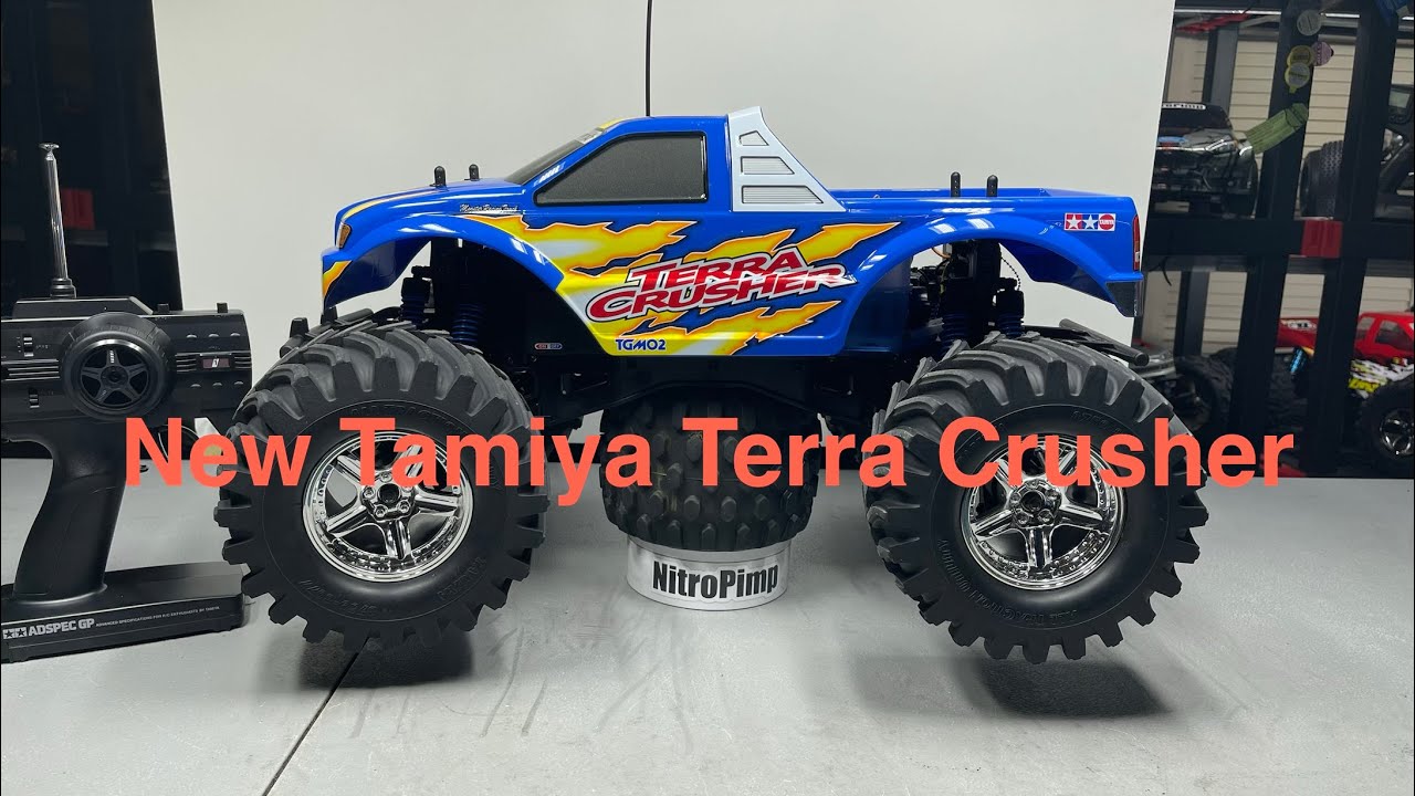 Распаковка новой радиоуправляемой модели Tamiya Terra Crusher Nitro.