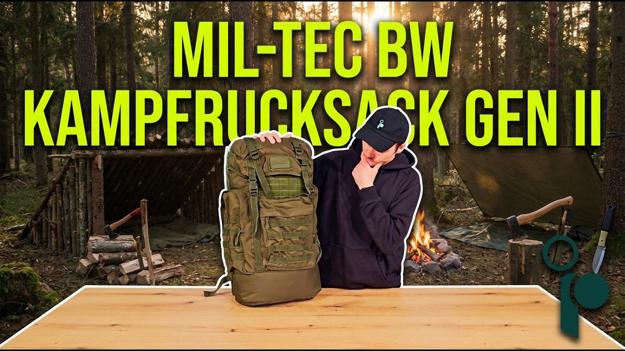 Mil-Tec BW Kampfrucksack Gen 2 | Günstiger 65L Bushcraft Rucksack? | packyourback.de
