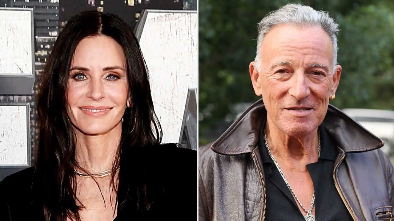 Courteney Cox and Bruce Springsteen reunite at U.S. Open 41 years after 'Dancing in the Dark' music
