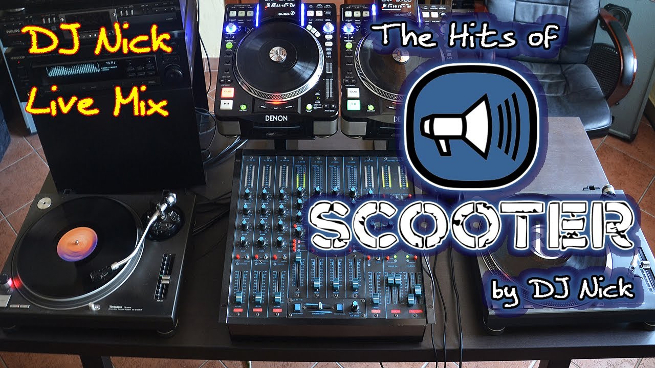 Scooter's Greatest Hits - 90's Techno / Euro-dance, live vinyl mix by DJ Nick