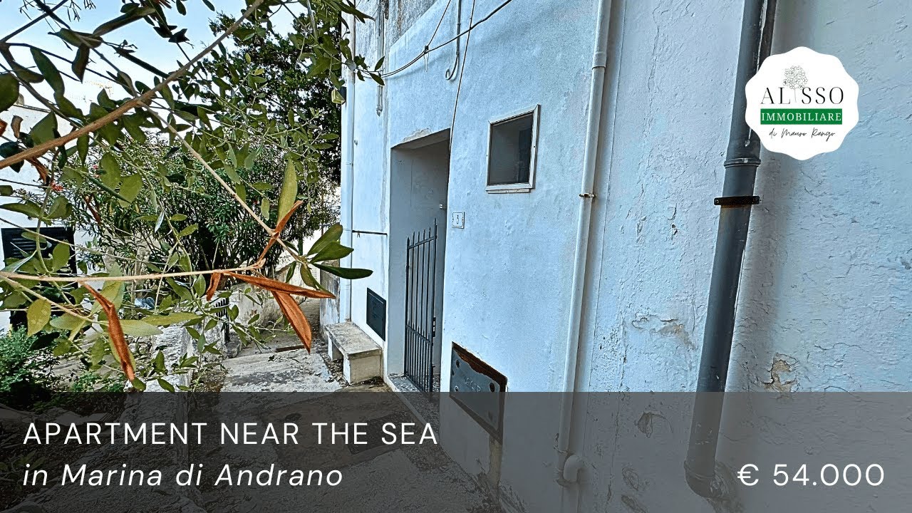 Apartment near the sea for sale in Marina di Andrano, an excellent investment 🏡