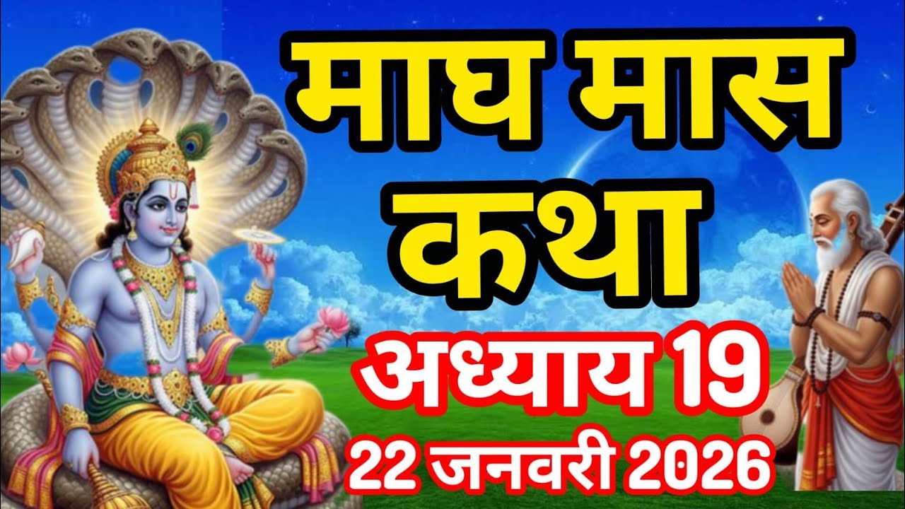 माघ मास कथा - अध्याय 19Magh Maas Ki Katha Day 19|| kartik mahatmya adhyay 19