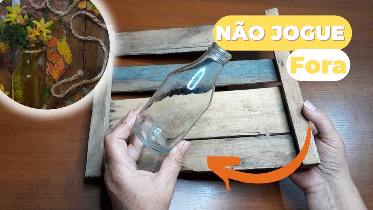 Idéia de DECORAÇÃO com coisas que IRIAM PARA O LIXO - artesanato sustentável