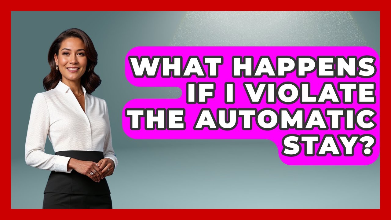 What Happens If I Violate The Automatic Stay? - Your Bankruptcy Advisors