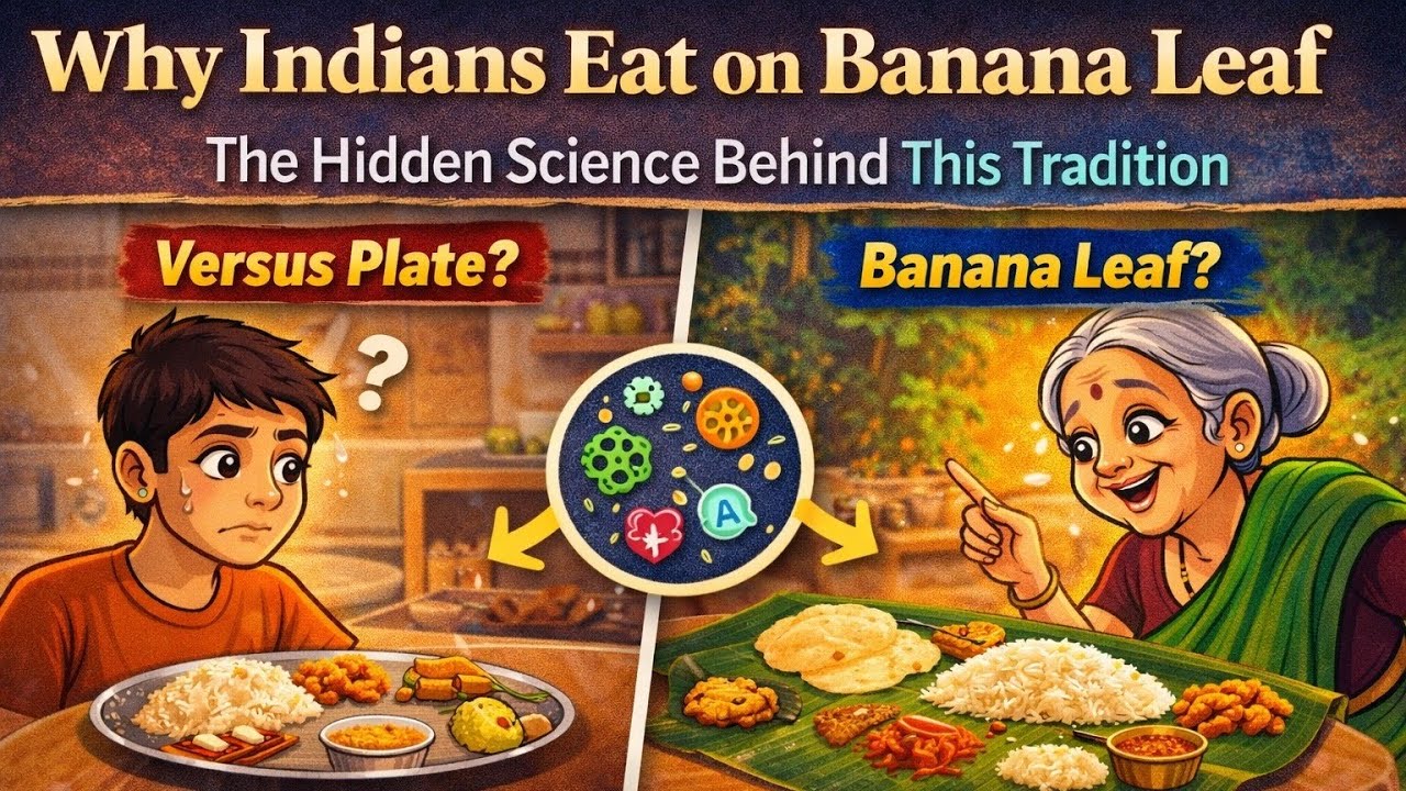 Why Indians Eat on Banana Leaf | The Hidden Science Behind This Tradition