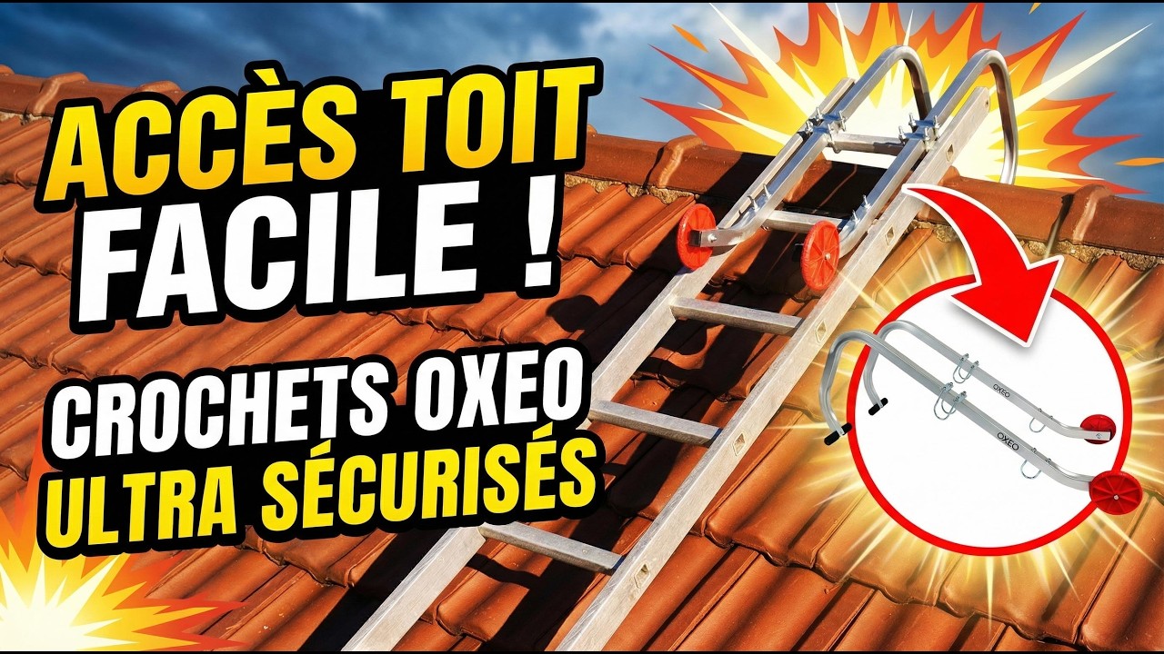 Monter sur le toit sans risque ? La solution des crochets de faîtage !