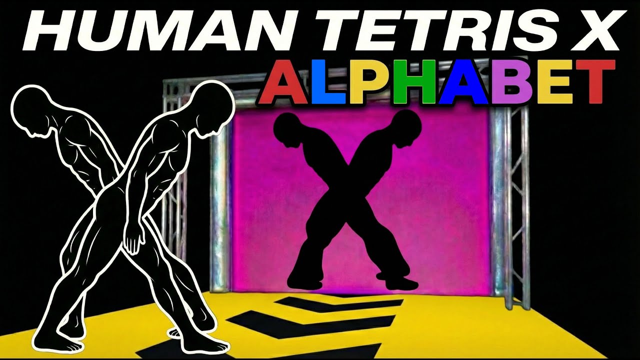 HUMAN TETRIS X ALPHABET | Couples Interactive Warm Up | Full Body Fitness