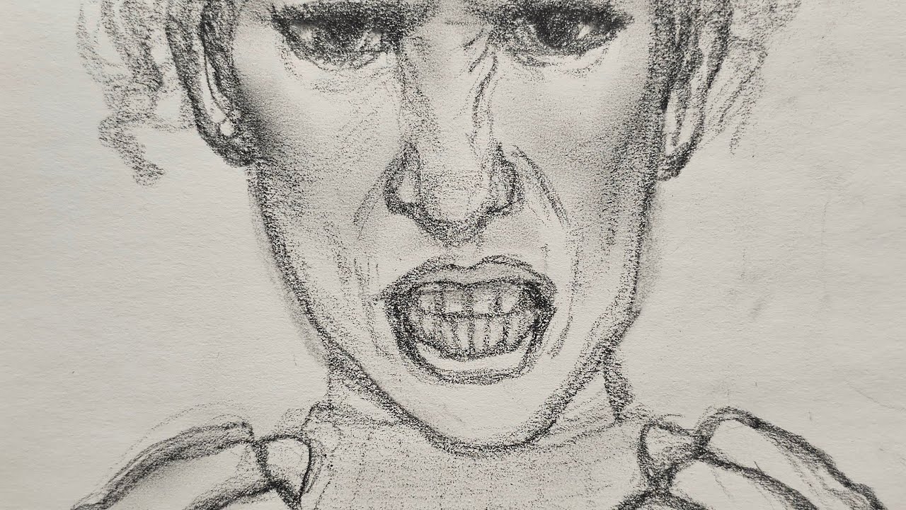 I'm sketching with graphite LIVE!