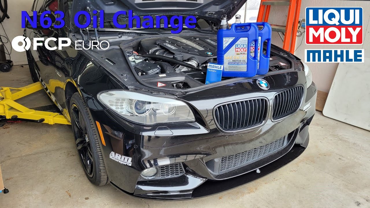 How to change oil 2013 BMW 550i F10 N63
