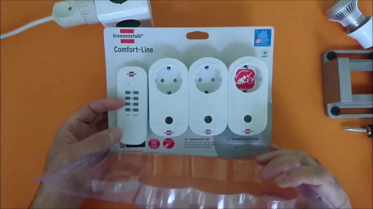 Brennenstuhl Remote Control Set. Uzaktan Kumandalı Priz Seti