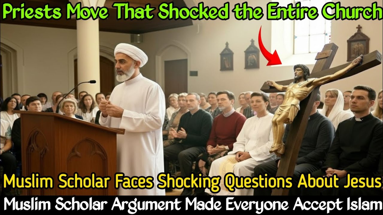 “A Muslim Scholar Entered the Church — One Argument, One Moment… and the Faith Inside Collapsed”
