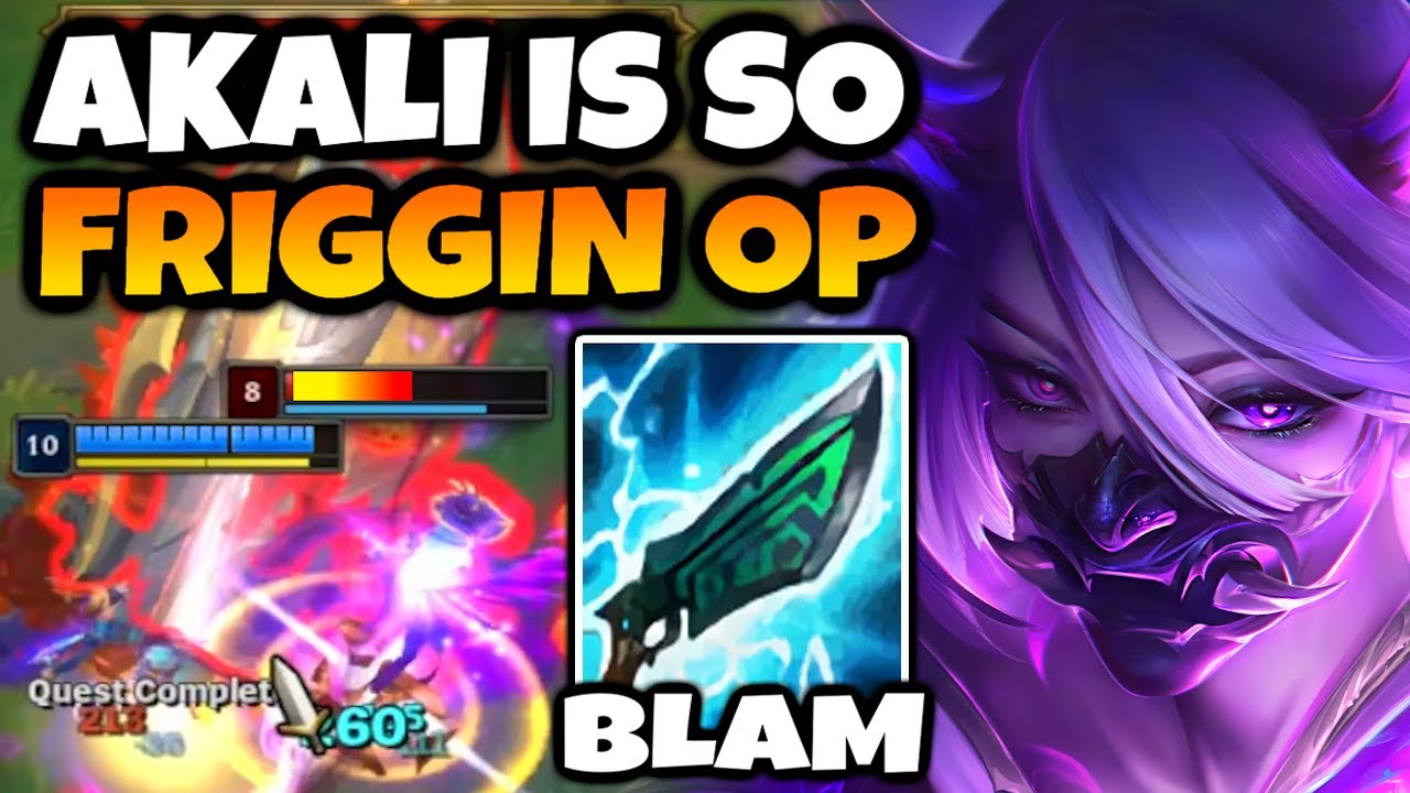 Gunblade Akali just 100 to 0's under tower with no counter lol