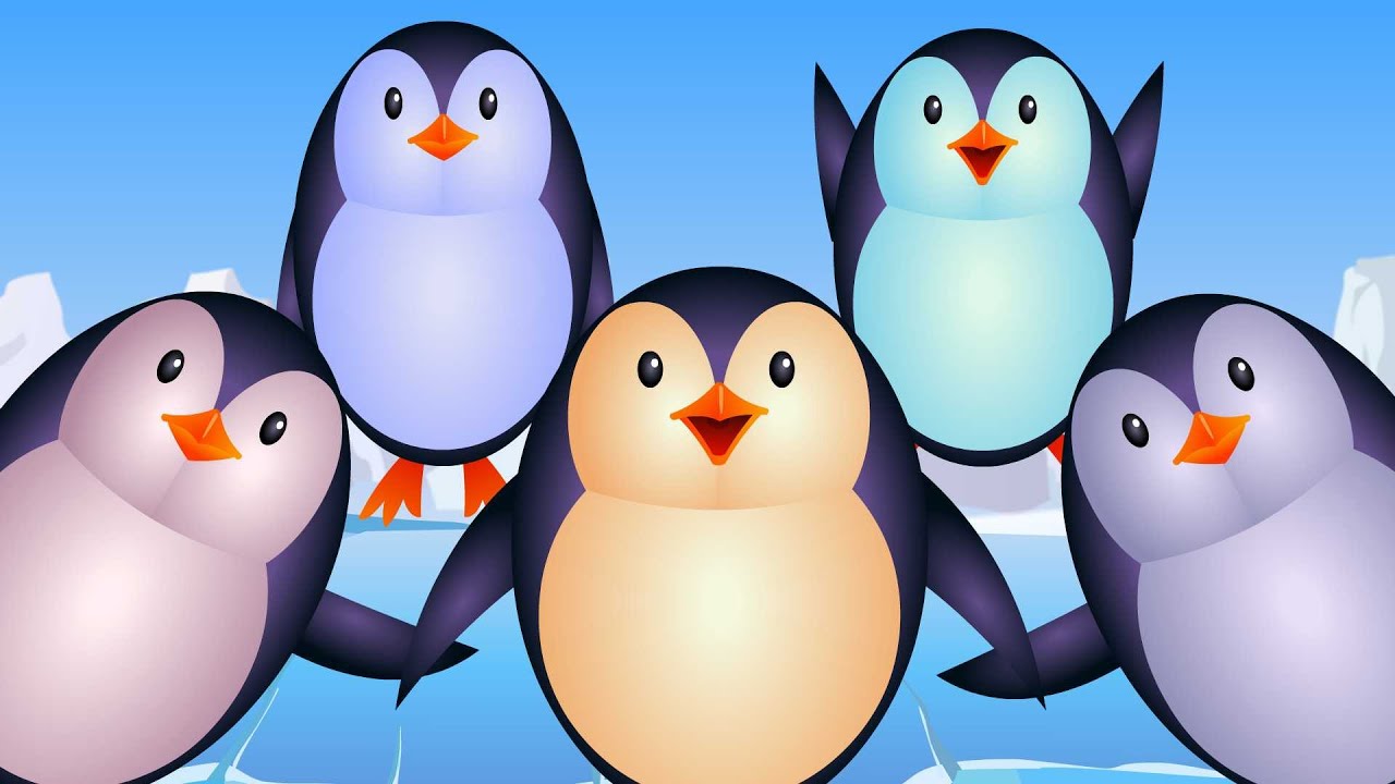 Five Little Penguins | Nursery Rhyme Cartoons For Toddlers | Videos For Children by Kids Tv