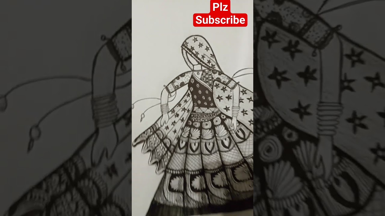 👗Traditional dancing girl in Rajasthani dress 