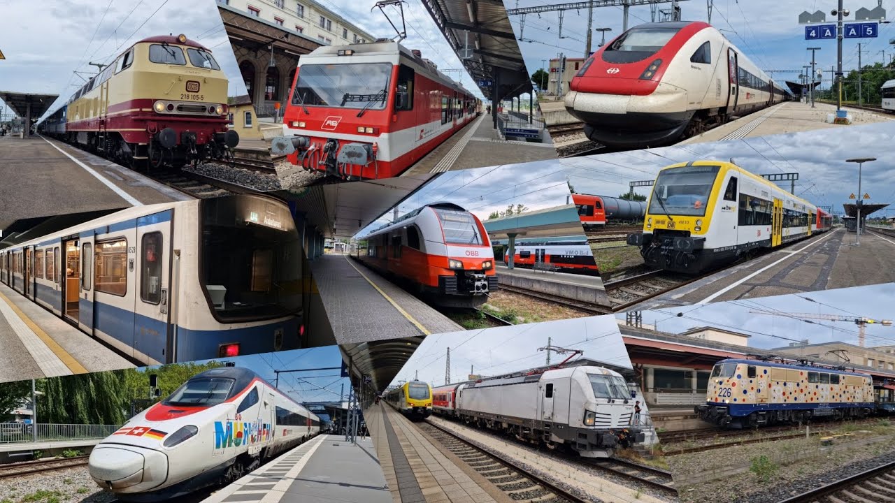 Trainspotting am 19.7.2025 in Süddeutschland, Rorschach🇨🇭 und Bregenz🇦🇹