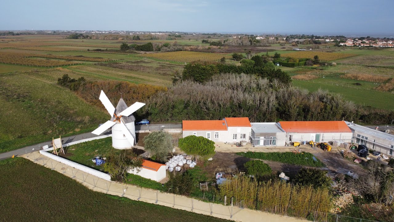 Moulin de la Brée - Première farine - DJI mini 2 - Oléron