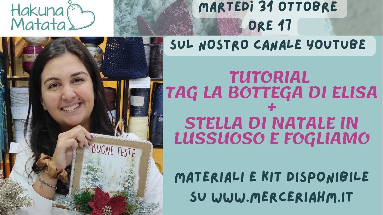 TUTORIAL: NUOVE TAG DE LA BOTTEGA DI ELISA + STELLA DI NATALE IN LUSSUOSO CON FOGLIAMO