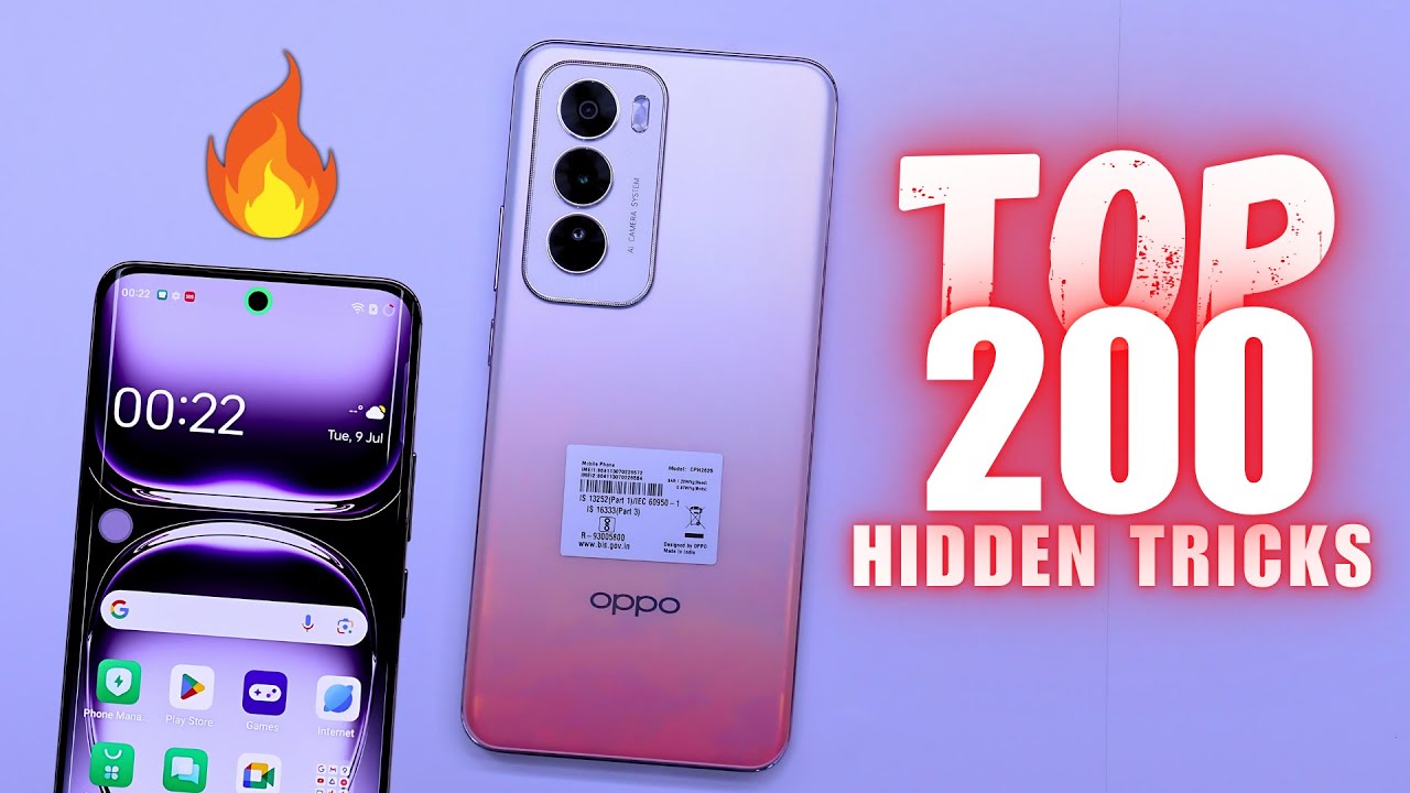 Oppo Reno12 5G Tips And Tricks | Top 200++ Hidden Features🔥🔥