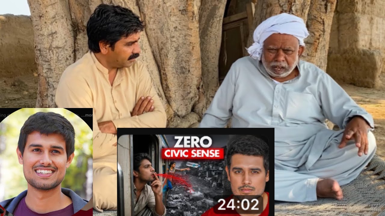 Zero Civic Sense In Subcontinent | reaction on Dhruv Rathee video By Aslam Waqar & Khalid Maqbool