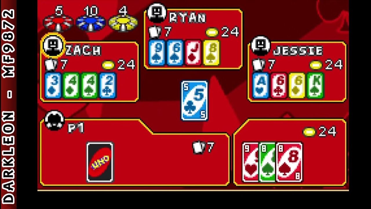 Game Boy Advance - Uno 52 © 2006 DSI Games - Gameplay