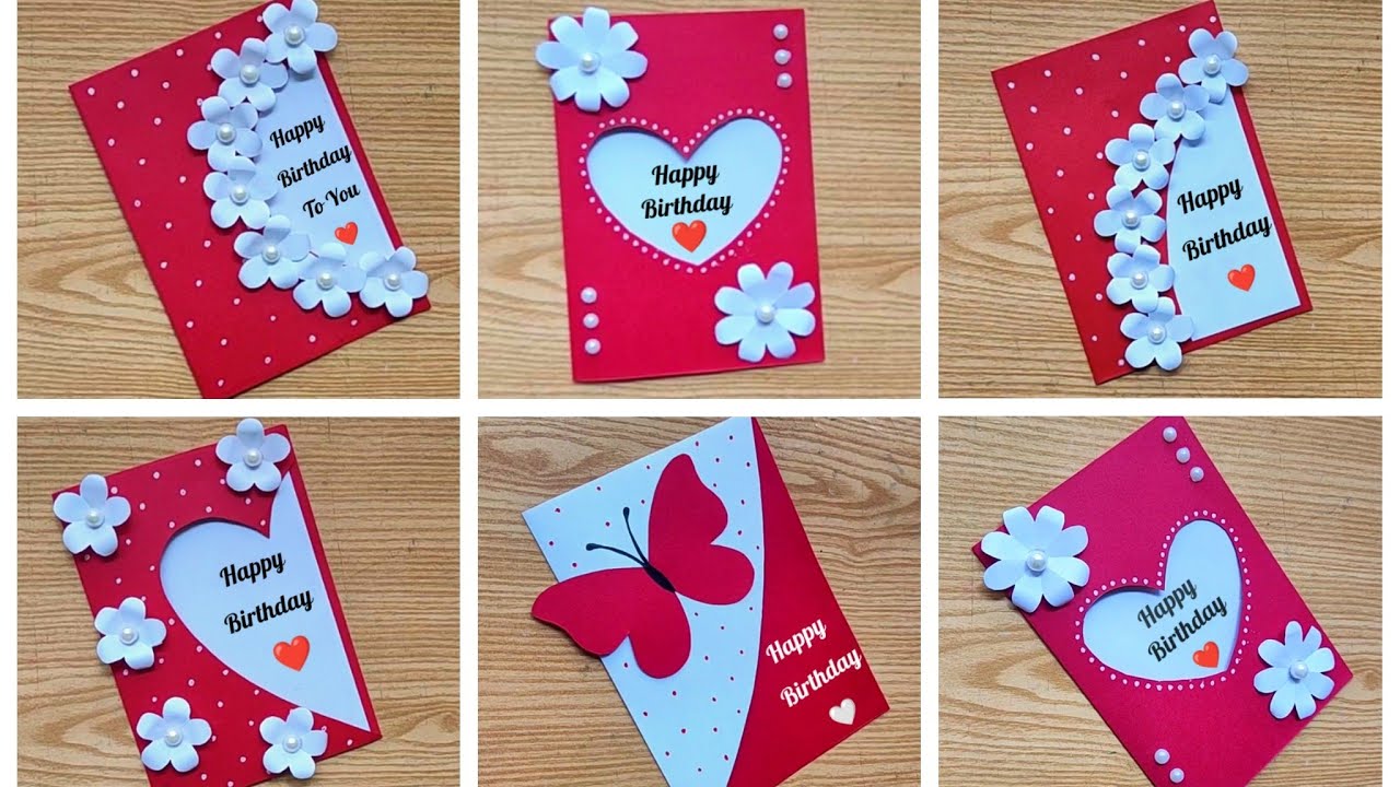 How to make Birthday card ideas/5 DIY Birthday greeting Card/Birthday card 2023