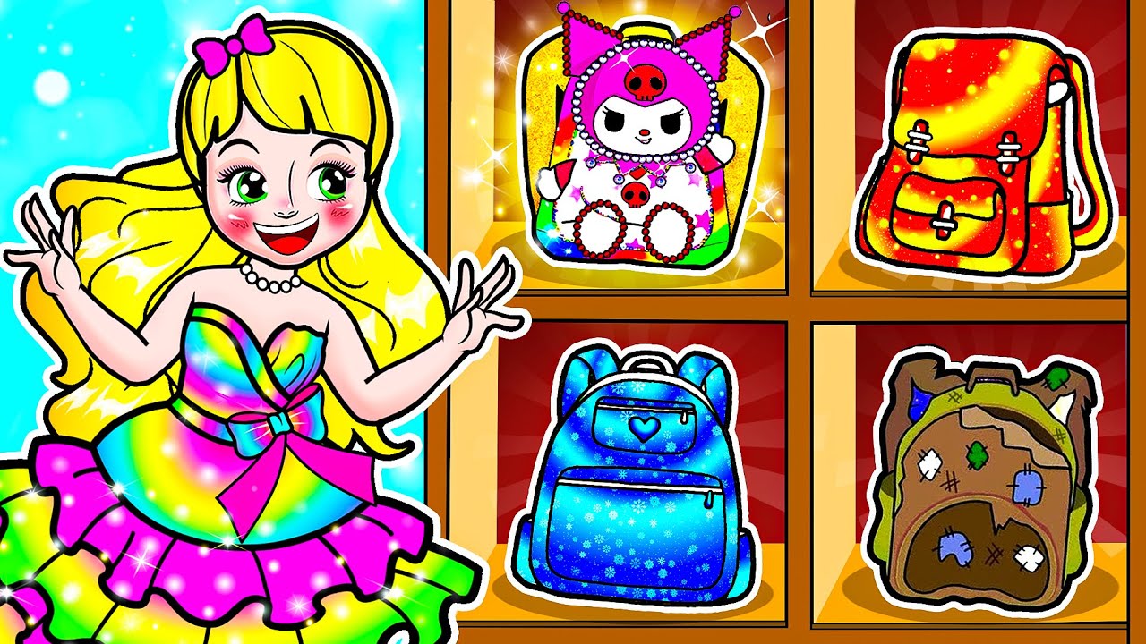 [🐾paper doll🐾] Poor Rapunzel Helping People Become Princess | Rapunzel Family 놀이 종이