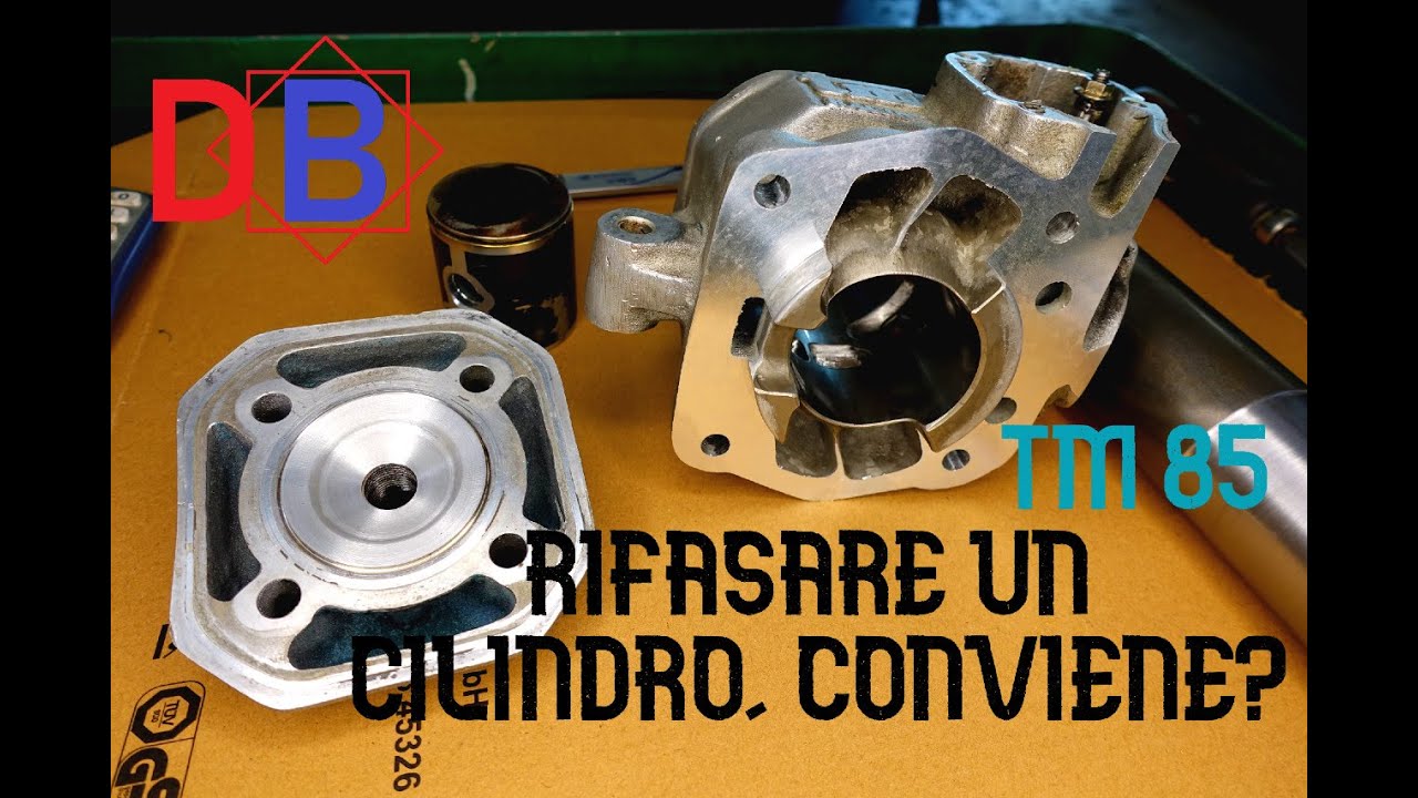 Rifasare un cilindro 2t, come e perchè. Tornitura piano cilindro e testa tm85