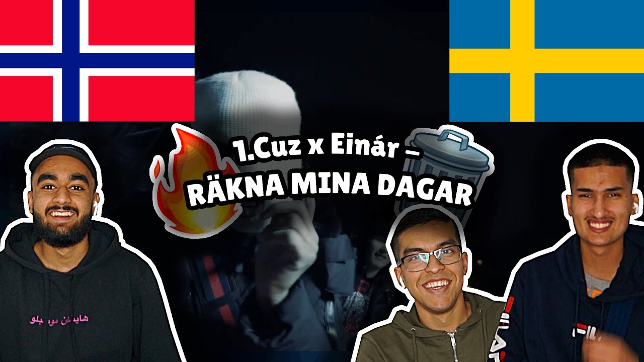 Norwegians React To (Swedish Rap) Reacting Til 1.Cuz x Einár - RÄKNA MINA DAGAR