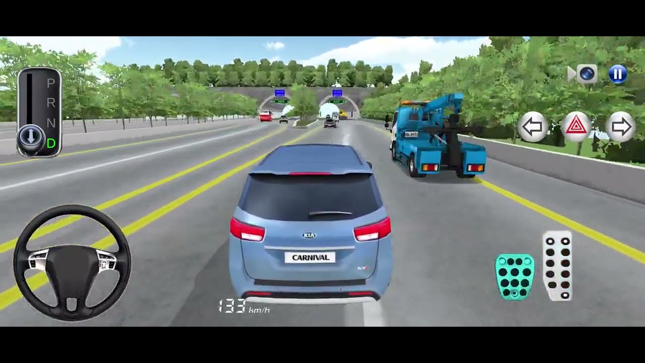 New Kia carnival car In highway tunnel Gate in the police car 3D Driving class -Android ios gameplay