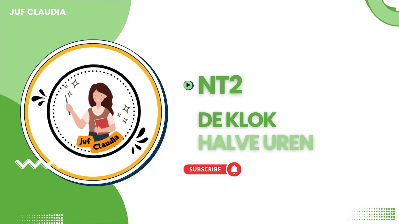 NT2 - de klok - halve uren - juf Claudia
