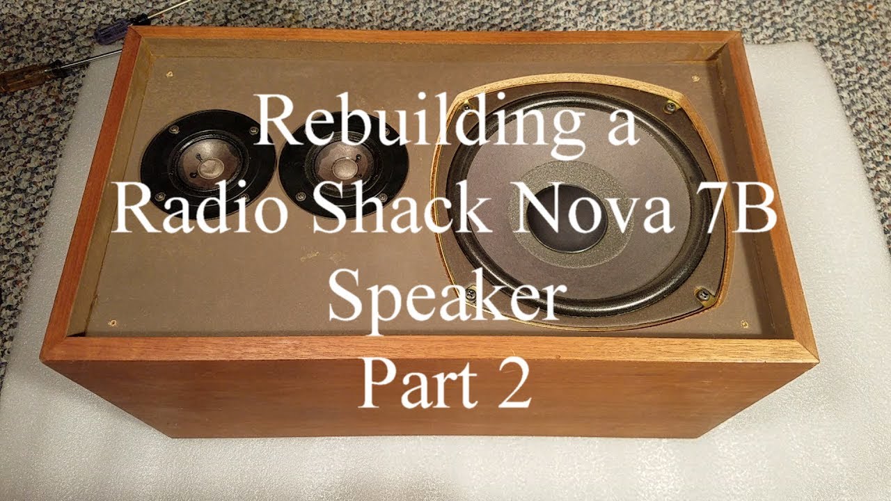 Rebuilding a Radio Shack Nova 7B Speaker - Part 2 - Making Repairs
