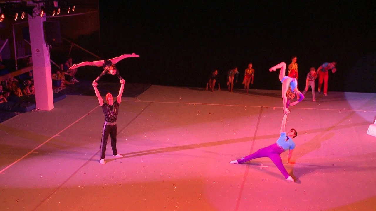 Squad 1 and Acro - Skyfall (Heathrow Gymnastics Club, Christmas Display 2012)