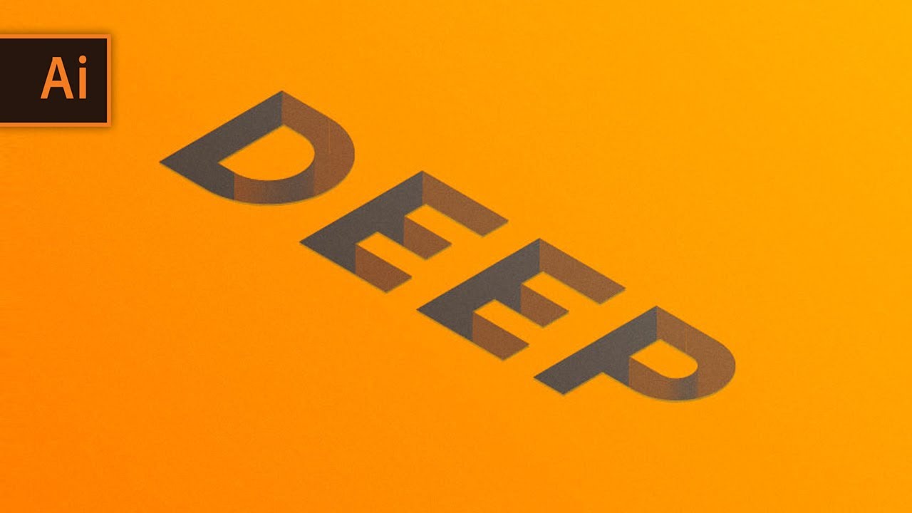 3D Carved Text Effect || Adobe Illustrator CC