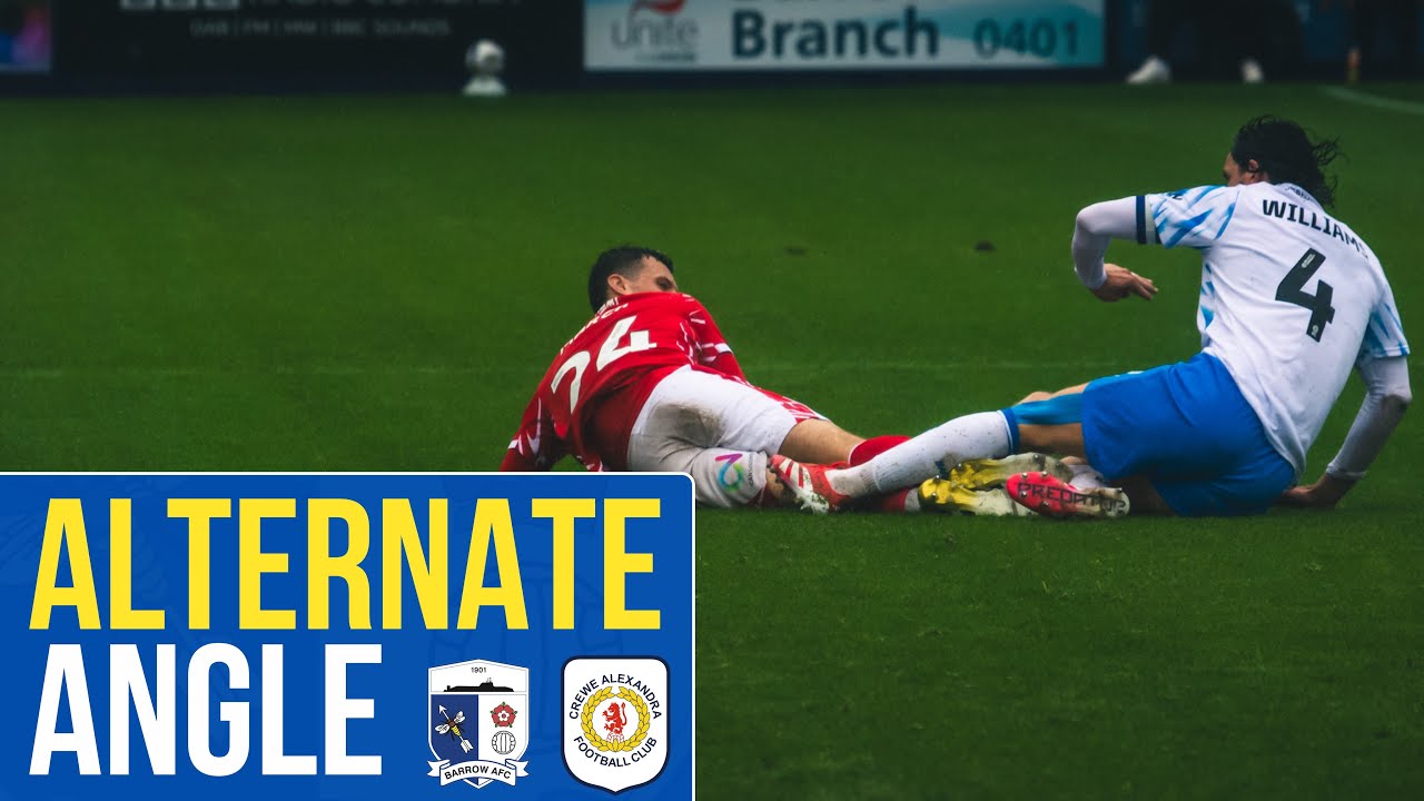 Alternate Angle: Barrow AFC 1-0 Crewe Alexandra