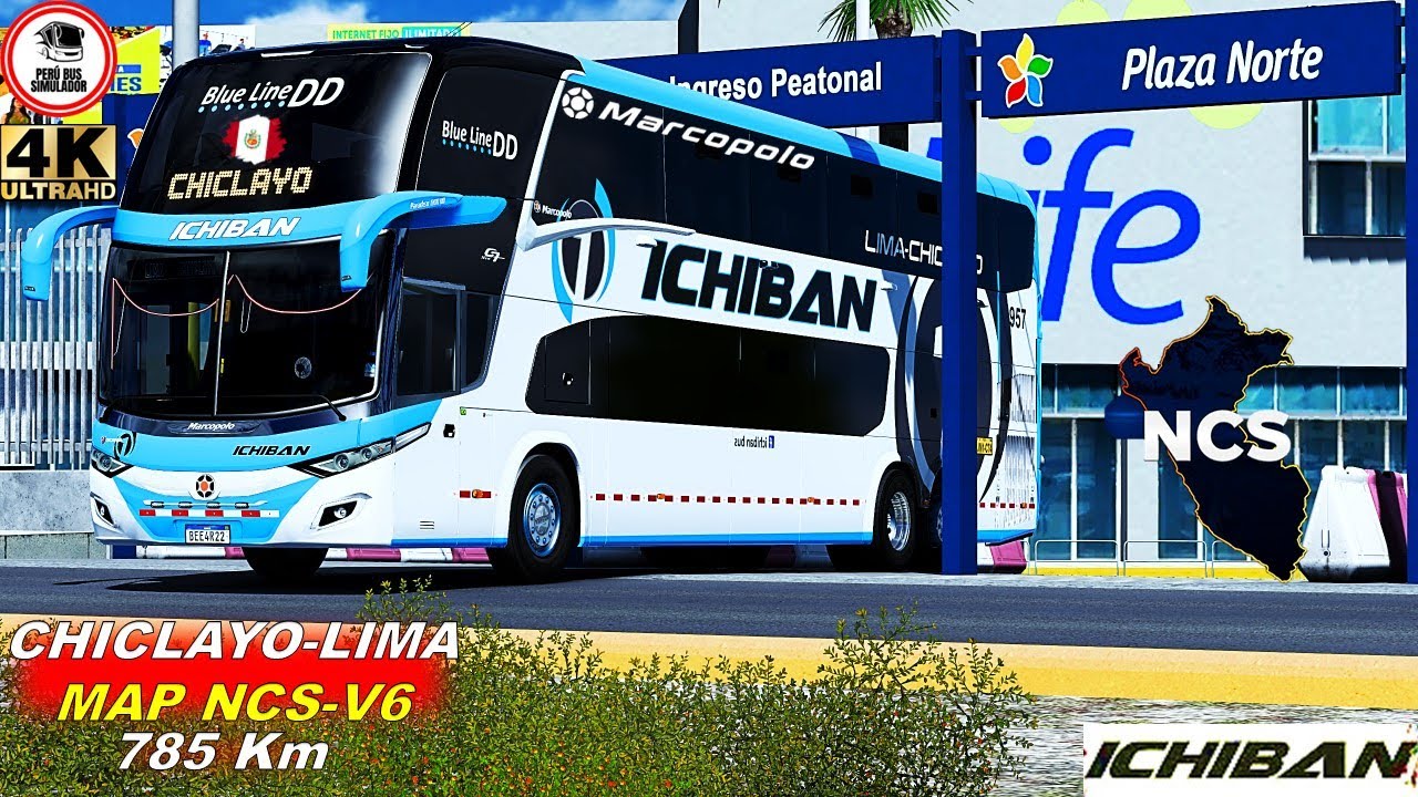 Map Perú NCS V6 | CHICLAYO | NEW G7-1800 DD | ALTECMOD | ICHIBAN #ets2perù #busesdelperu